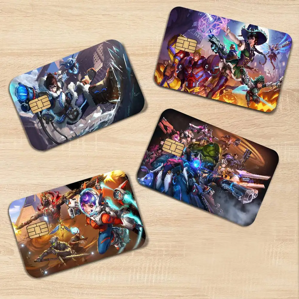 Pop Game O-Overwatch Anime Young Creidt Card Debit Card Sticker Film Case Front Tape for Small Big Chip No Chip