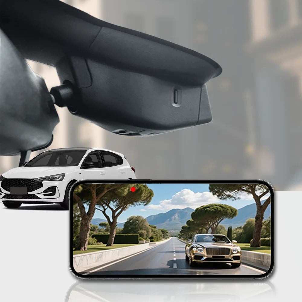 

4K HD WIFi Car DVR Video Recorder Dash Cam For Ford Focus Mk4 2019 2020 2021 2022 2023 2024 Hidden Plug and Play APP control