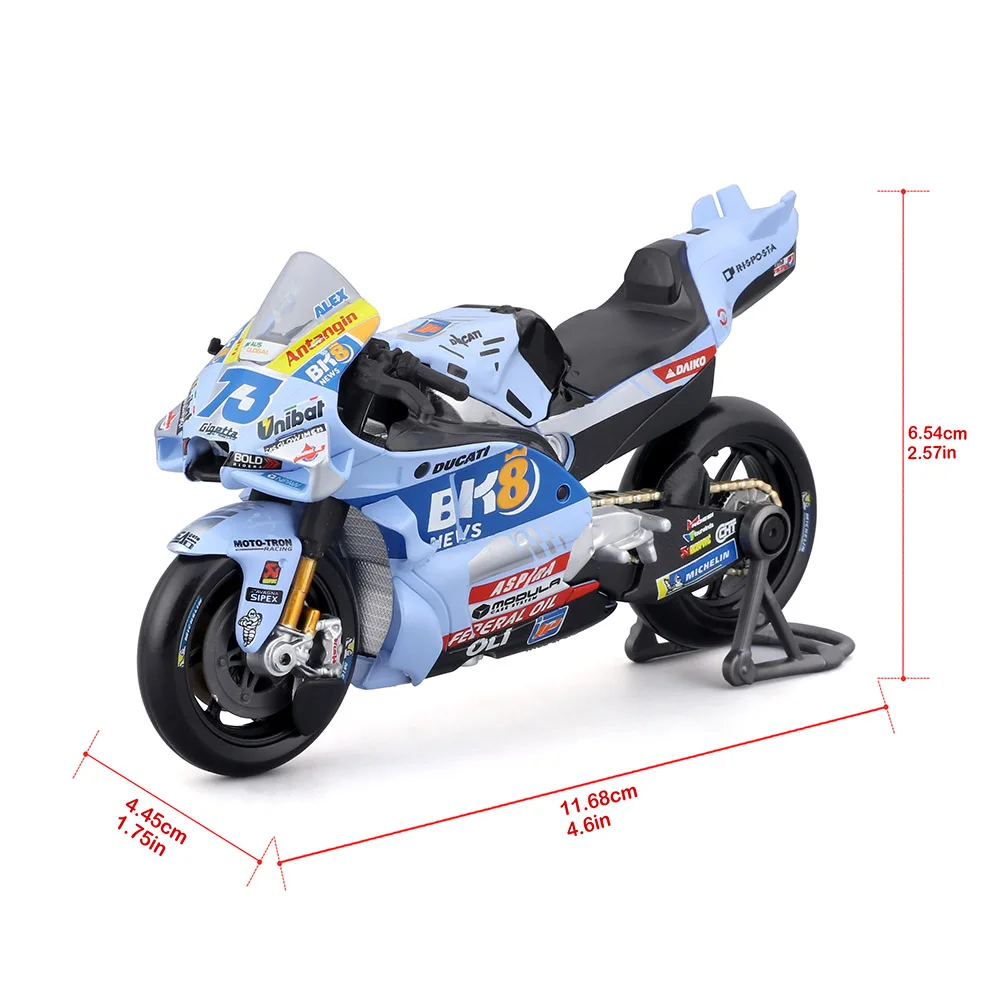 Maisto 1:18 #73 Alex Marquez #54 Giannantonio 2025 BK8 Ducati