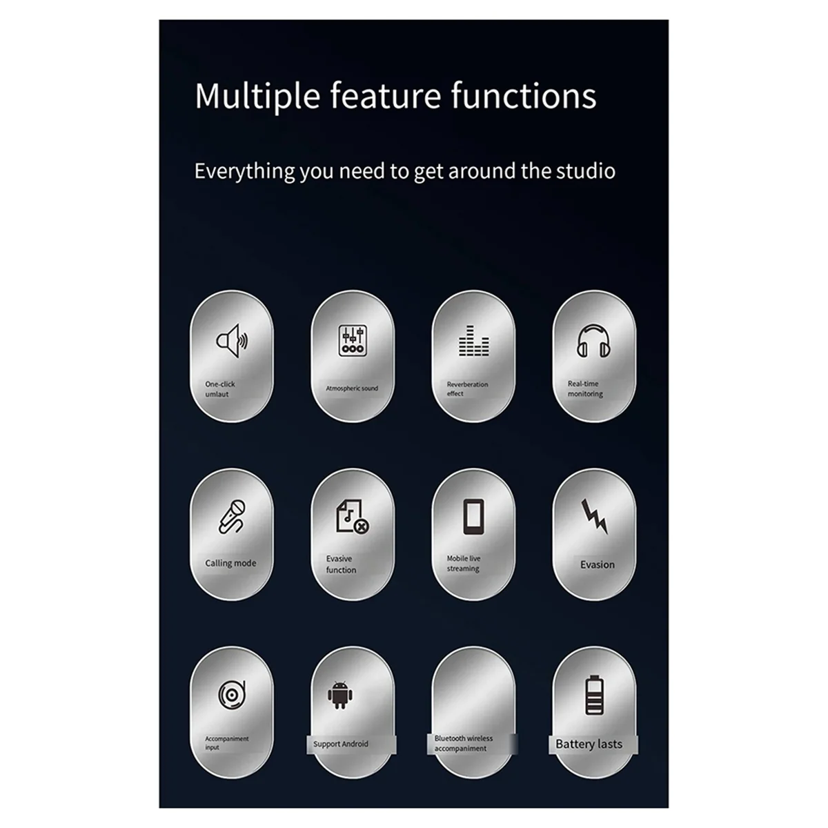 New M13 Voice Changer,Live Voice Card Voice Changer, Handheld Microphone Voice Changer with BT 3.5mm Port DJ Controller