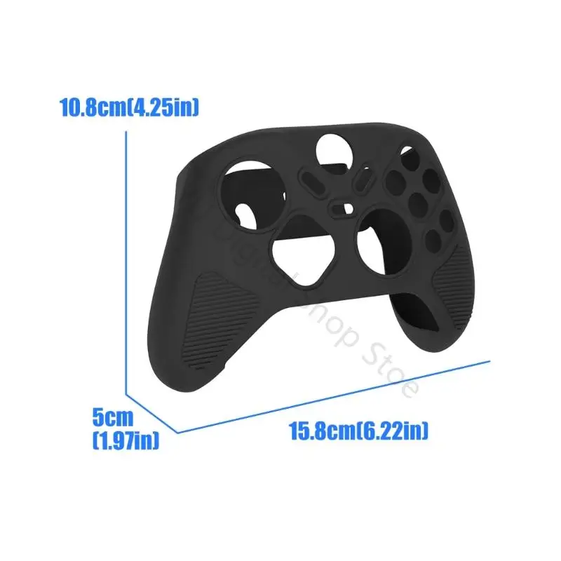 96BA Gaming-Zubehör für 5S Schutzhülle Controller Kratzfeste Hülle Flexible Haut Silikonhülle – Detail 6