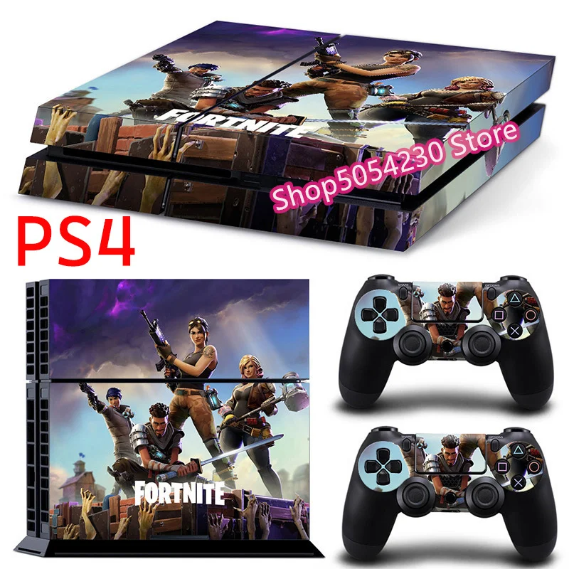 ملصقات وحدة التحكم Fortnited لسوني PS4 Battle Royale PS5 Switch Oled كامل الجسم لون الجلد التبديل الشارات لوحدة التحكم غمبد #5