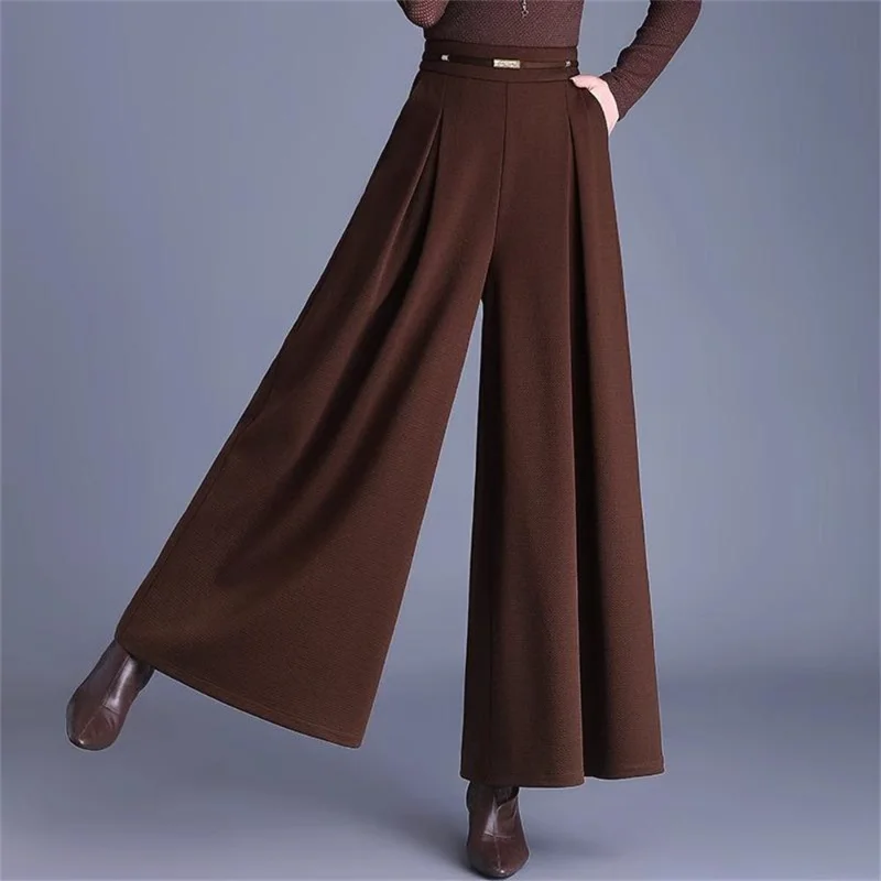 Neue Frühling Sommer Hosen mit weitem Bein Rock Lose Hosen mit hoher Taille