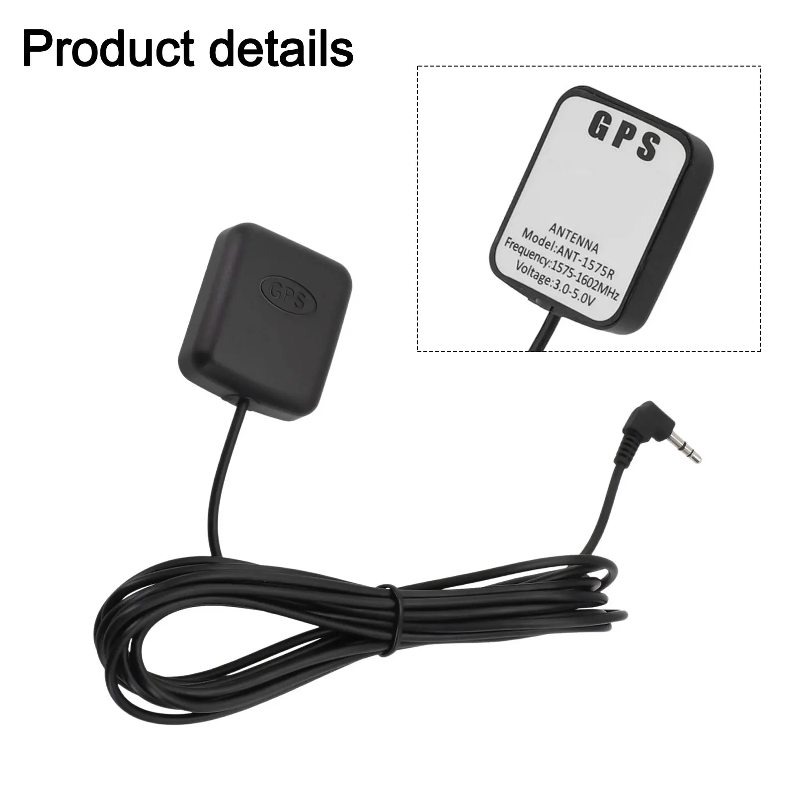 3.5mm Elbow Antenna Car GPS Signal Module Wear-resistant Signal Enhancement Compact Size Easy Use Non-deformed