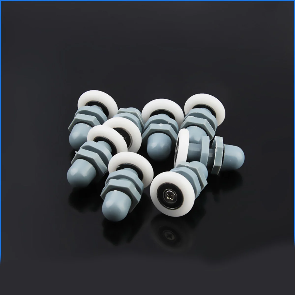 

10 pcs Round Arc Glass Door Rollers 23Mm Diameter Smooth Sliding Shower Door Runners For Bathtub Enclosure Replacement