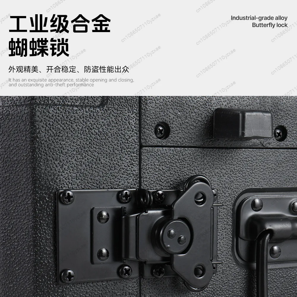 2U Rackmount Flight Case, Heavy Duty ABS/PE Injection Molded for Microphones, Video Gear & Processors, Shockproof