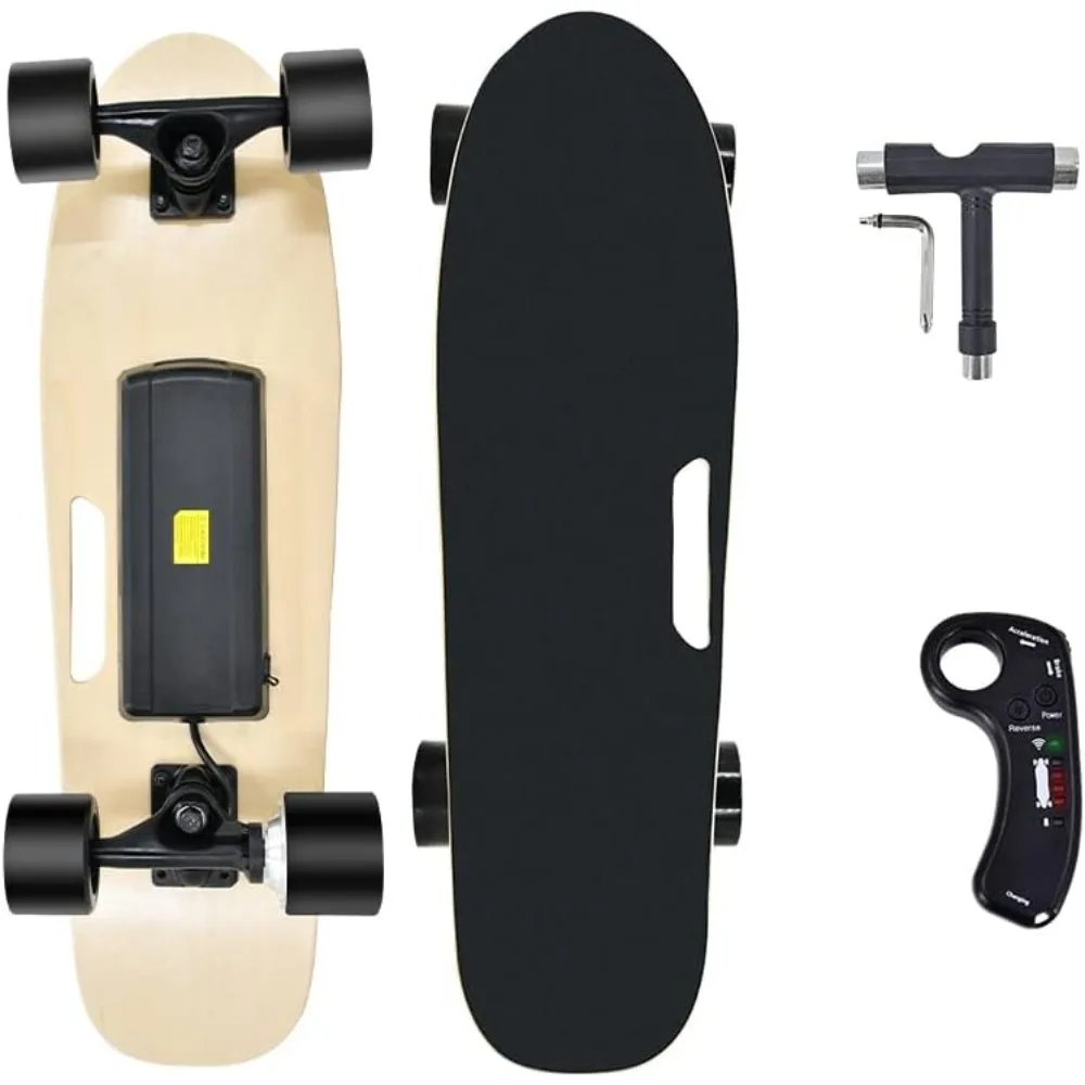 

Electric Skateboard with Wireless Remote Control,Electric Longboard for Adult 7 Layers Maple Electric Skateboards,10 Miles Range