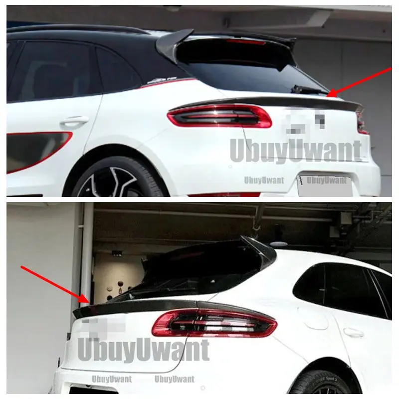

ДЛЯ Porsche Macan 2014 2015 2016 2017, задний багажник, крыша автомобиля, средний спойлер, крыло из углеродного волокна, задний багажник автомобиля, крыло для губ