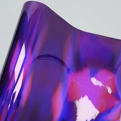 High Glossy Holographic Purple Vinyl Wrap Chrome Vinyl Auto Stickers for Car Sticker on the Hood Wrapping Foil Car Film Cover