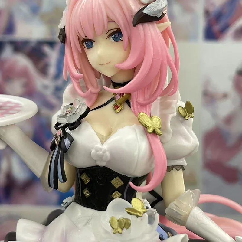 25cm Anime Honkai Impact 3rd Figure Elysia Miss Pink Action Figure Maid Girl Statue Pvc Collection Model Doll Children Toys Gift