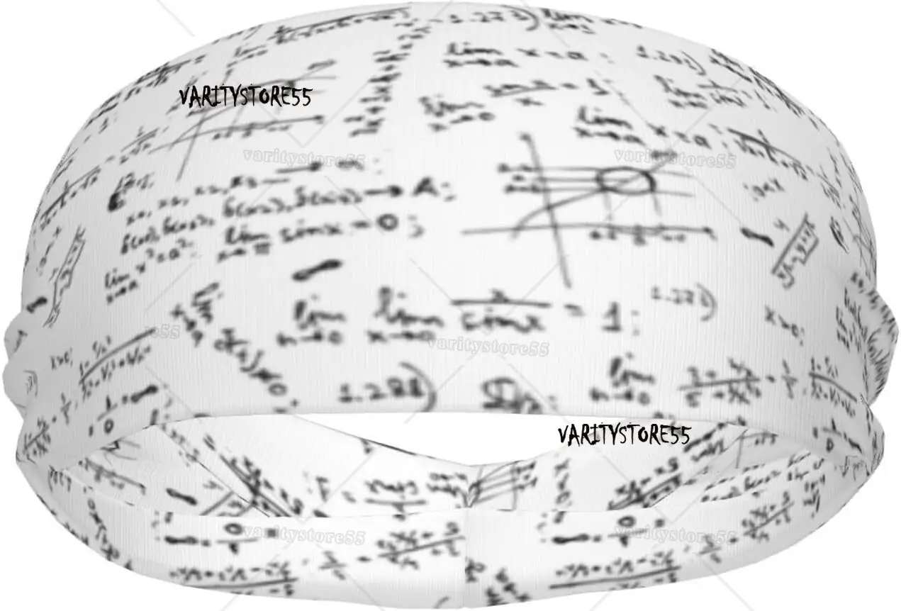 

Mathematics Sweatbands for Women Men Headbands Math Stretchy Sweatband Funny Head Bands Headband