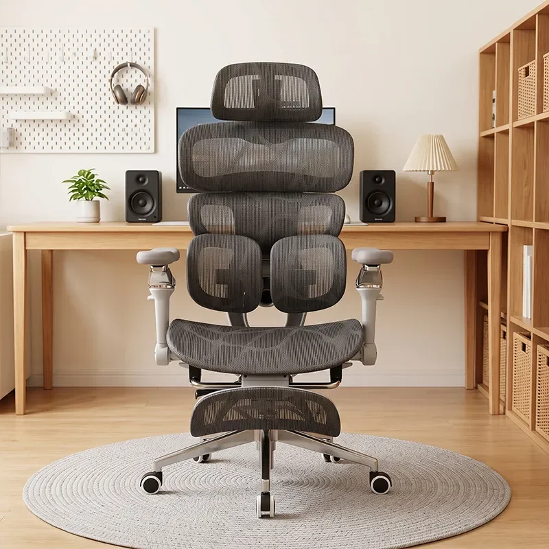 Ergonomic Computer Chair with Lumbar Support Reclining Backrest for Home Office Gaming Seat Comfortable Desk Chair for Long