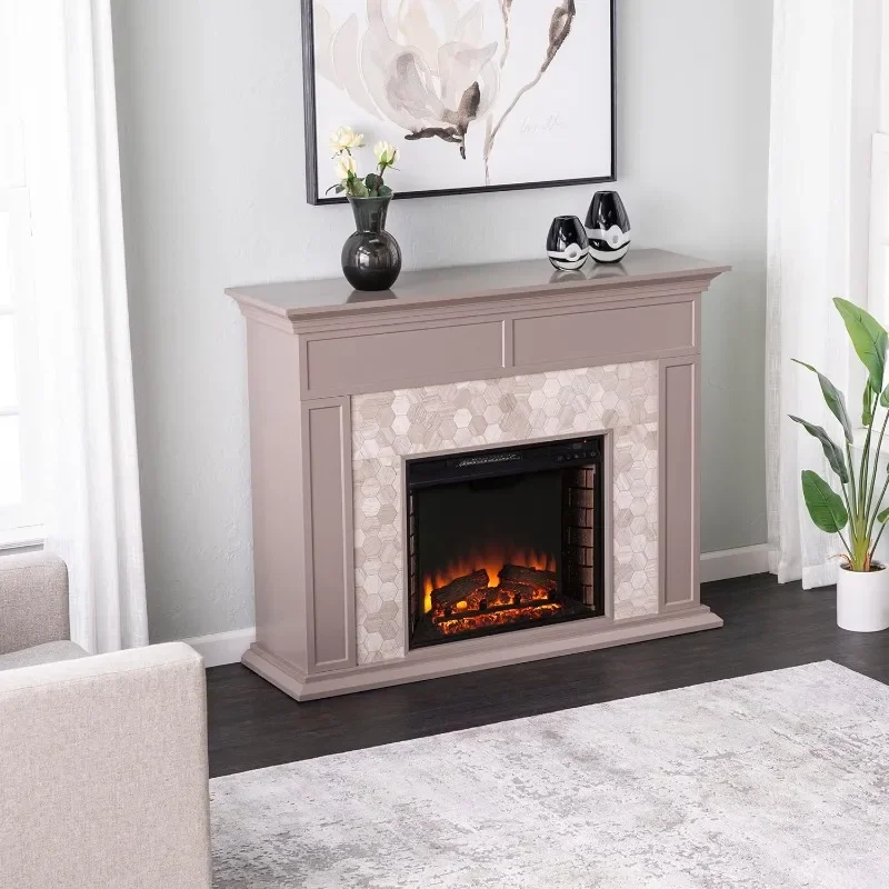 Furniture Marble Tiled Electric Fireplace -  Medium Major Appliances Home