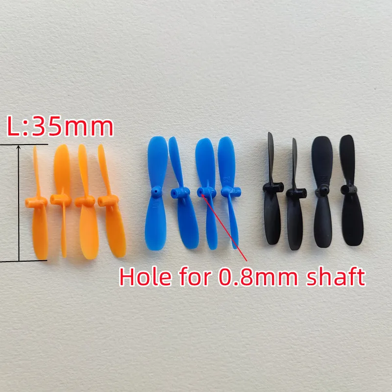 35mm 2-Blade Mirco Props PC Propeller 0.8mm for RC mini Drones Quadcopter 615 Motors