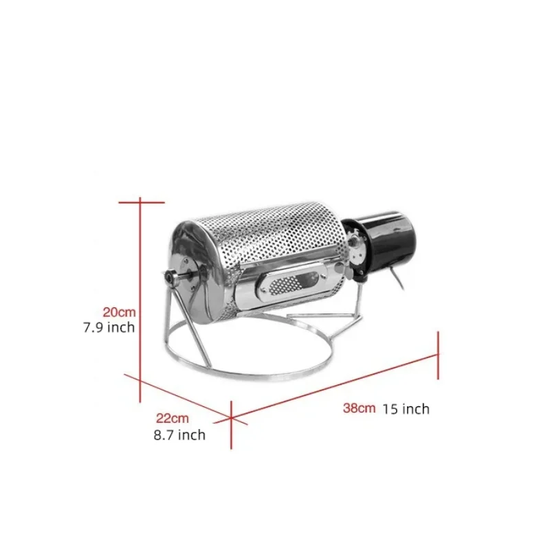 الفولاذ المقاوم للصدأ محمصة حبوب البن الصغيرة آلة الخبز الفول المنزل الكهربائية الفاكهة الجافة آلة القلي آلة القلي آلة الفول