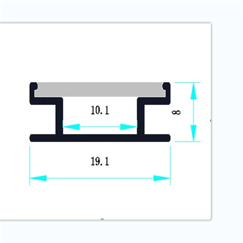 2m/pcs LED Aluminum Profile For Led Strip Extrusion Led Profile Aluminium Flooring Profiles Aluminium Led Strip Channel