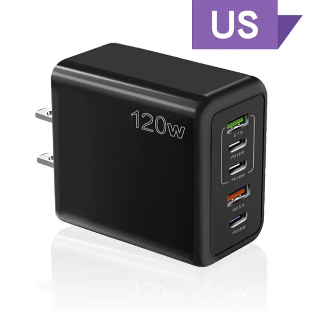 Universal Charging Adapter Charger with Over current Efficient Safe 120w Type c Us Plug Charger for Mobile for Fast