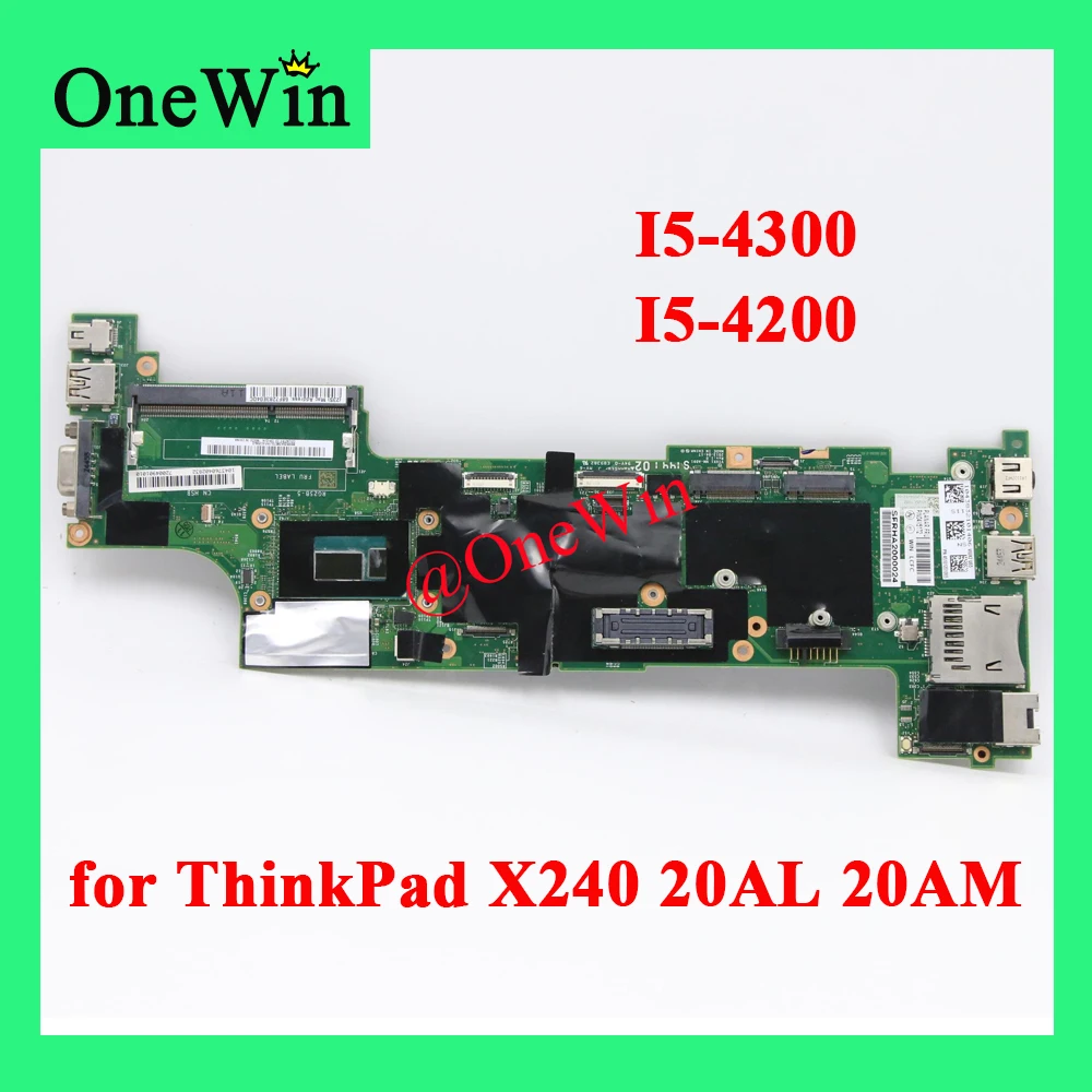 I5-4300 I5-4200 for ThinkPad X240 20AL 20AM Laptop Integrated Motherboard NM-A091 04X5172 04X5173 04X5176 04X5177 04X5170 04X517