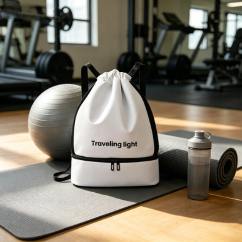 

Рюкзак с разделением на сухую и влажную зоны, водонепроницаемая сумка для спортзала, плавания, йоги, пляжная дорожная спортивная сумка через плечо для хранения вещей