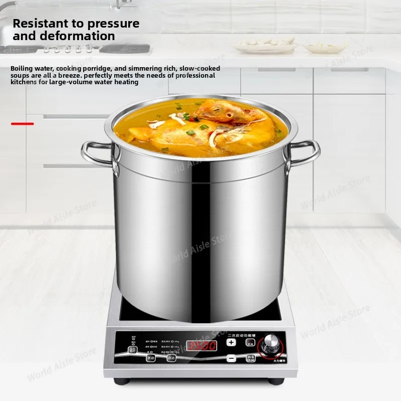 3500w Household Flat Induction Cooker, High-power Induction Cooker for Restaurants, 3.5kw Stir-frying, Commercial Canteen