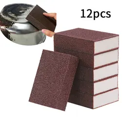 2-12pcs Sponge Nano Eraser Rust Remover Brush Dish Pot Cleaning Emery Descaling Clean Rub Pots Kitchen Tools Gadgets Accessories