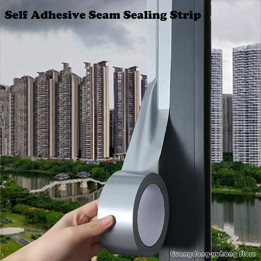 20/50M Window Sealing Tape Door Weather Strip Windproof Self Adhesive Seam Tape Strong Dustproof Waterproof Duct Tape For Winter