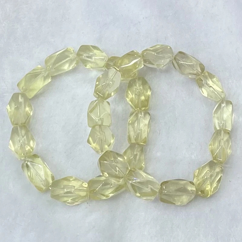 Natural Lemon Citrine Freeform Bracelet Women, Fashionable And, Versatile Accessory