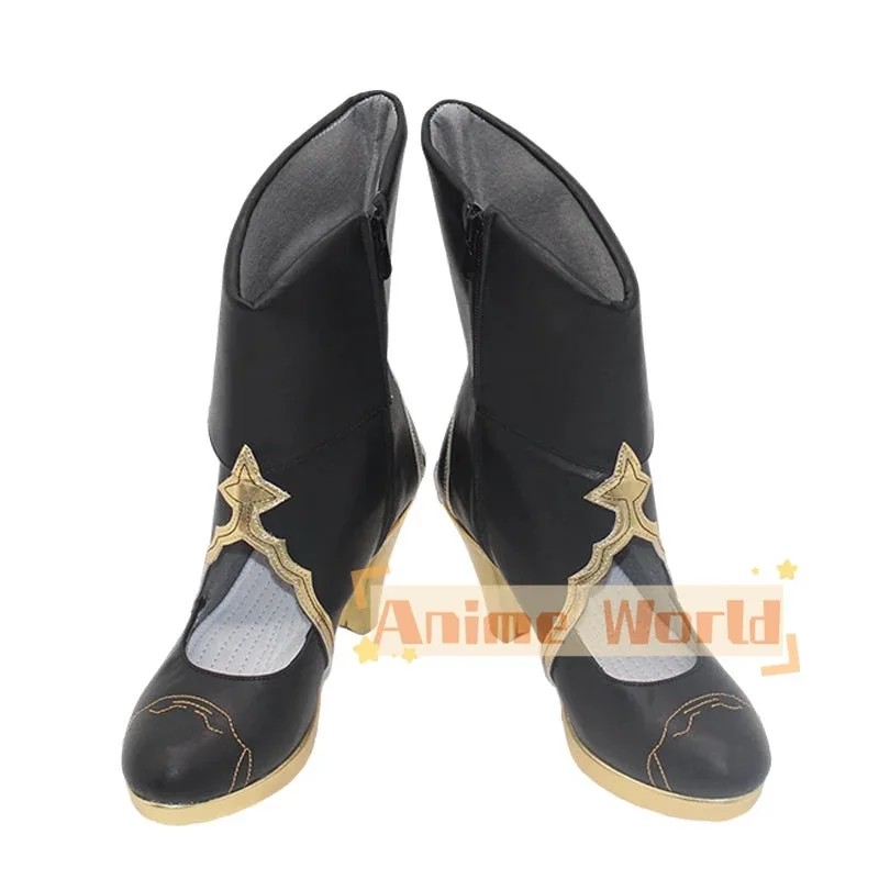 

2025 11 Honkai: Star Rail Xueyi Cosplay PU Leather Shoes Halloween Carnival Boots Custom Made