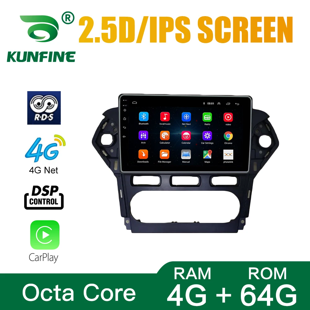 

Car Radio For Ford MONDEO 2011-2013 MT AC Octa Core Android 10.0 Car DVD GPS Navigation Player Deckless Car Stereo Headunit