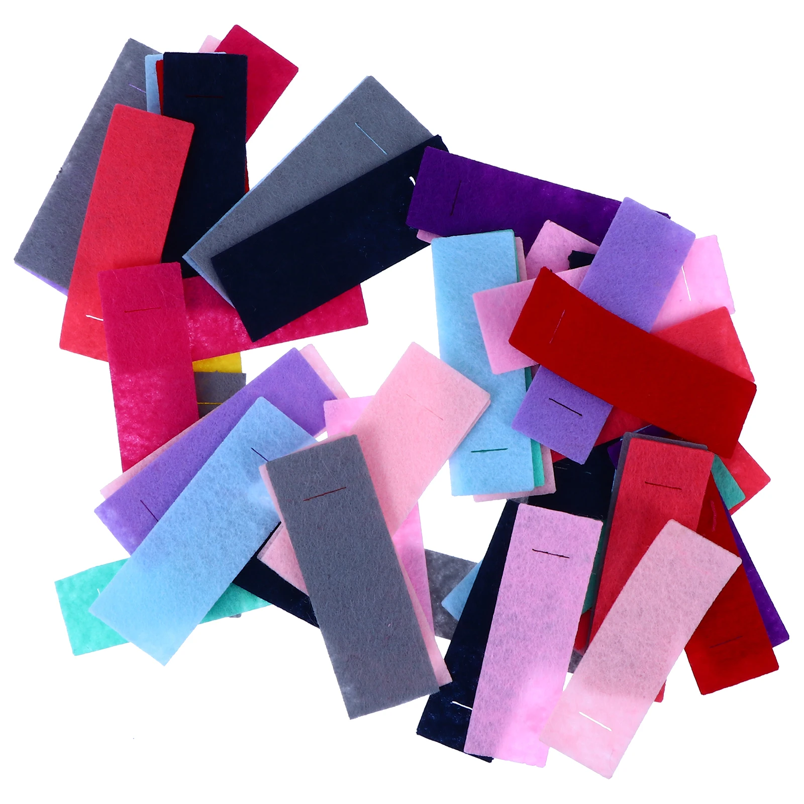 

50 Pcs Fabric Hairpin DIY Supplies Bright Colors Durable Practical Accessories Women Baby Girl Headdress Craft