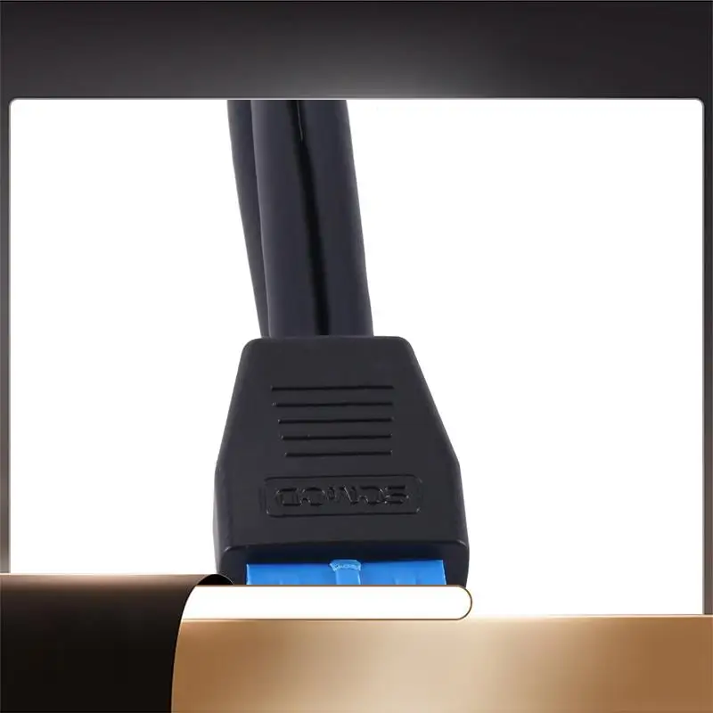 

Small Mini USB 3.0 19 Pin/20Pin Internal Extension Header 1 To 2 Adapter Splitter Cable For Motherboard-X64A