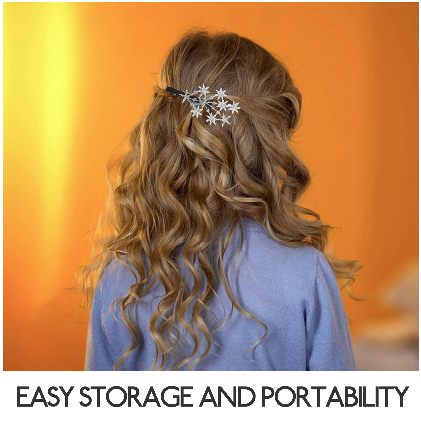 

2pcs Elegant Hairpins Decorative Clips Glitter Styling Pins Vintage Barrette Hair Accessories For Women Rhinestone Hair