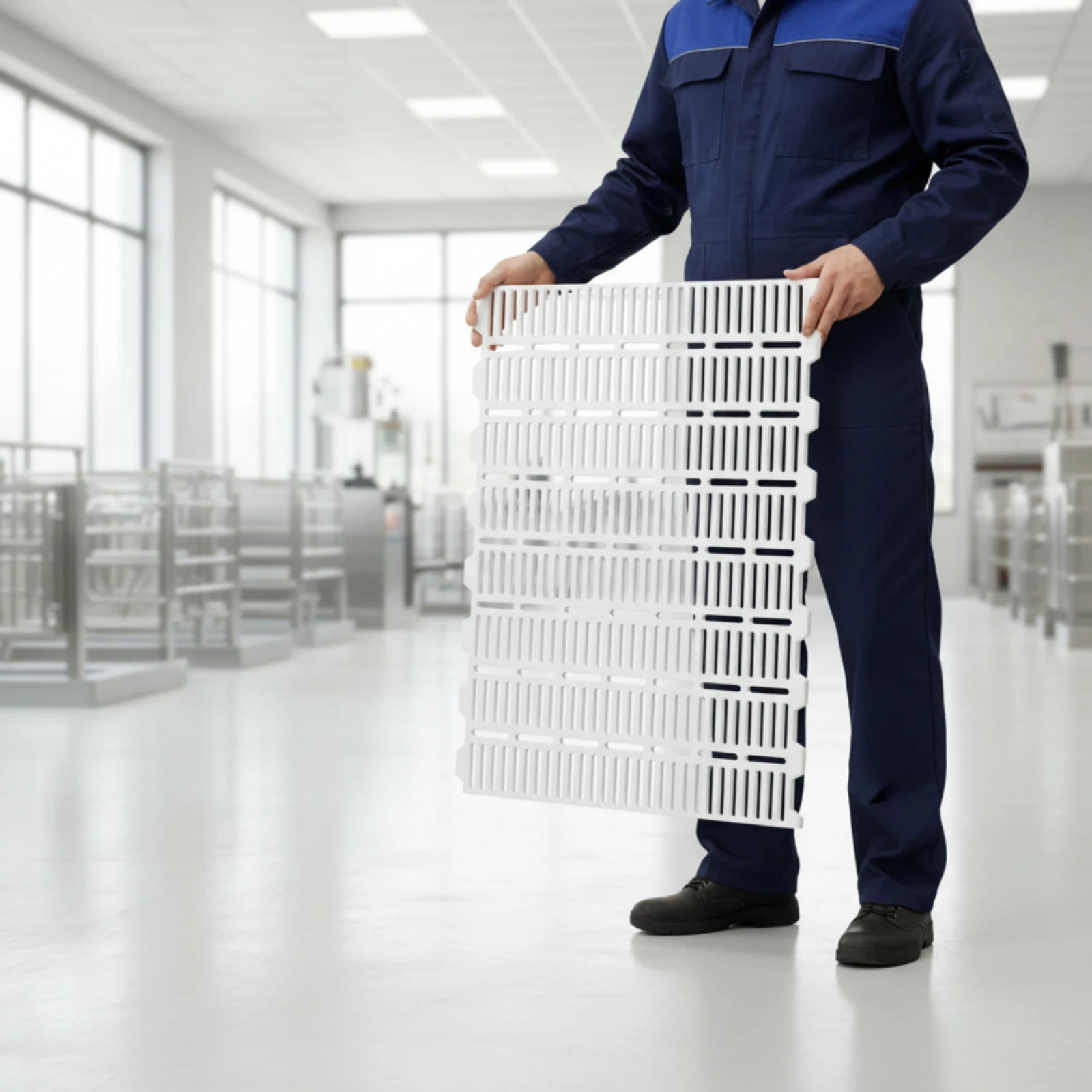 

Plastic Pig Slatted Floor Easy to Clean Farrowing Enclosure Floor Slat Pen Flooring Livestock Apparatus for Farm
