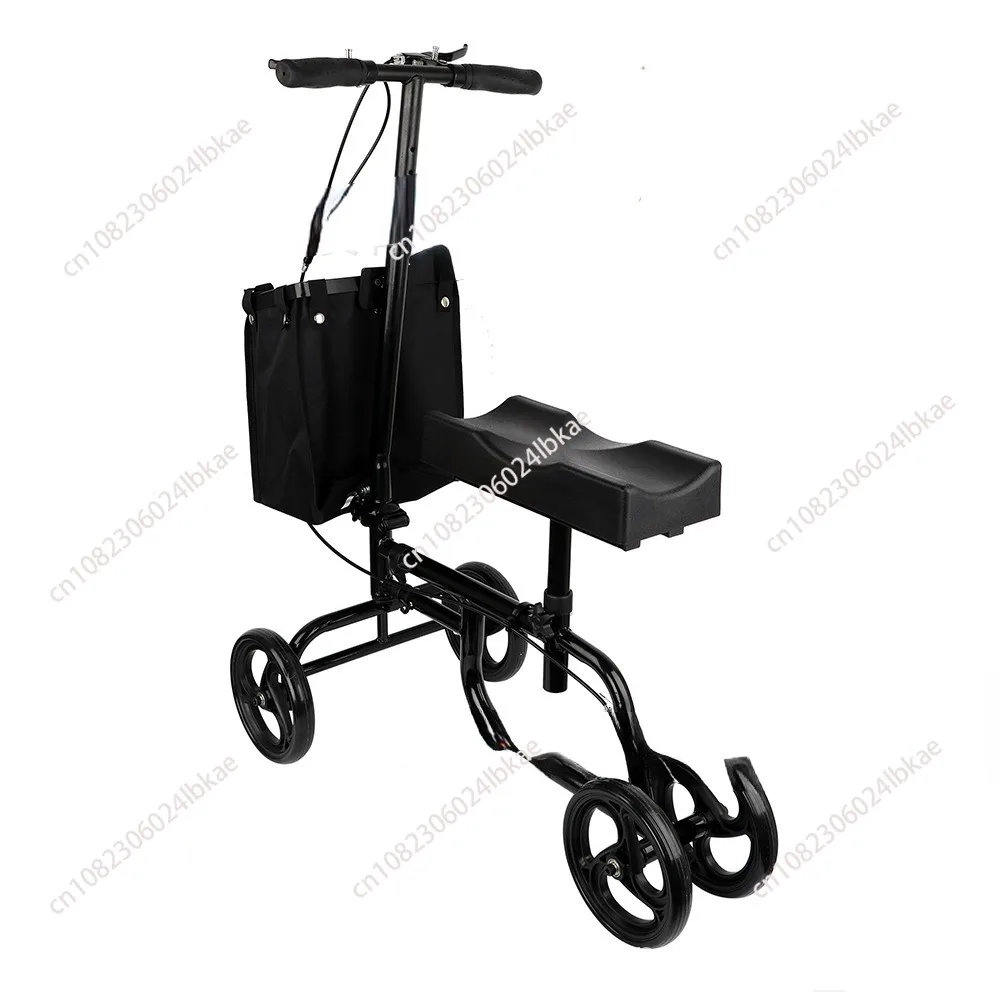 Cars four-wheel walkers the elderly knee ankle injury crutches with wheels armrest