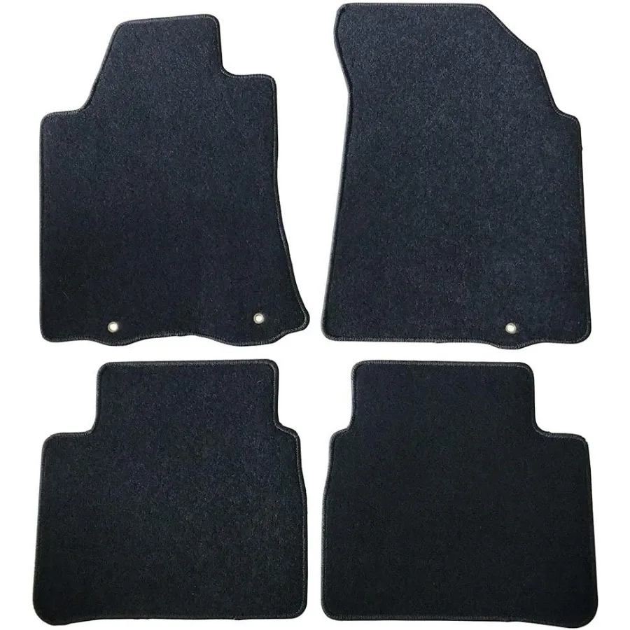 

Коврики, совместимые с 20132018 Nissan Altima Sedan, 4 двери, 4 шт., черные нейлоновые передние ковры, защита пола, интерьер по 2,