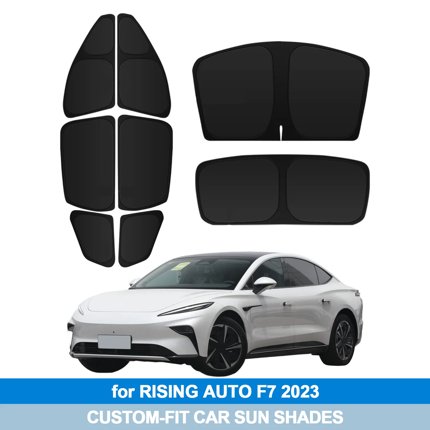 

For RISING AUTO F7 2023 Windshield Sun Shade Side Window Shades Cover Sun Visor Shield Privacy Protection
