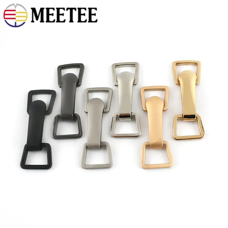 Meetee 1/2/3/4/5Pcs Metal Coat Button Down Jacket Decor Clasp Buckles Women\'s Clothing Belt Buckle Hardware Sewing Accessories