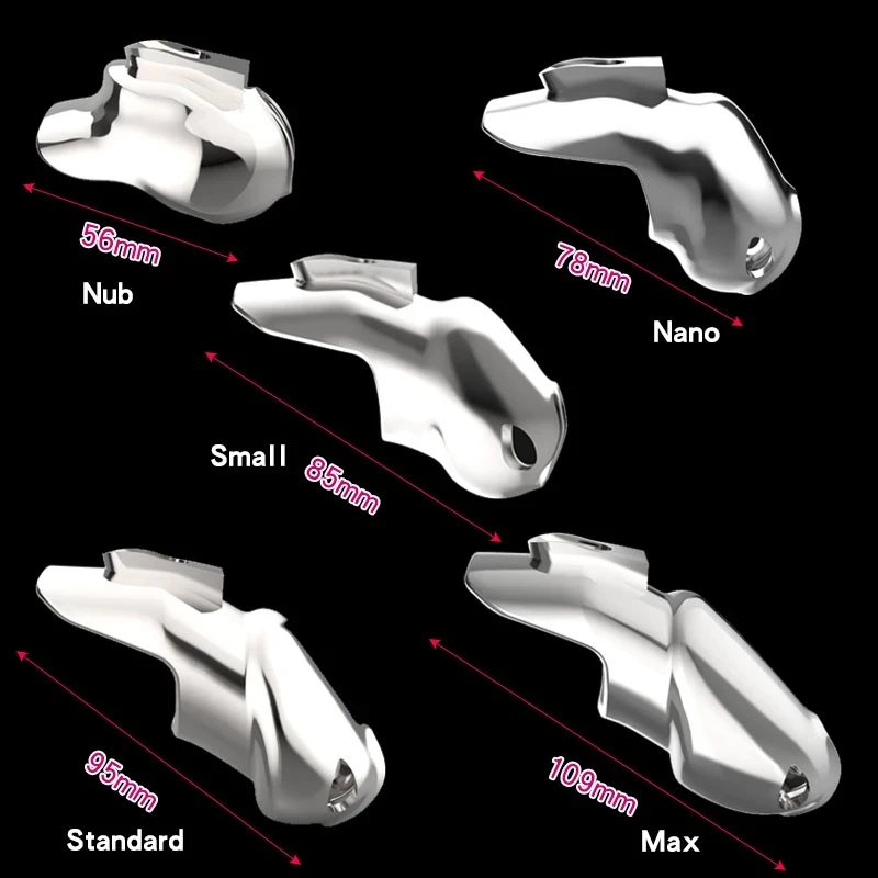 Sex Shop Chastity Inescapable Metal HT-V5 Click&Lock Male Chastity Device Cock Cage Penis Ring Belt Fetish Adult Sex Toy For Gay