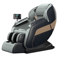 Japanese Korean Luxury Electric 4D Zero Gravity Full Body Shiatsu Recliner Spa Massage Chair Genuine Leather Shoulder