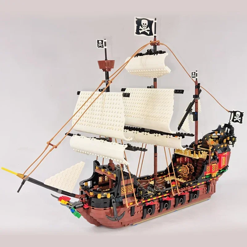 Moc blocos de construção navio pirata modelo avenging sereia tijolos técnicos diy montagem brinquedos construção para crianças presentes do feriado