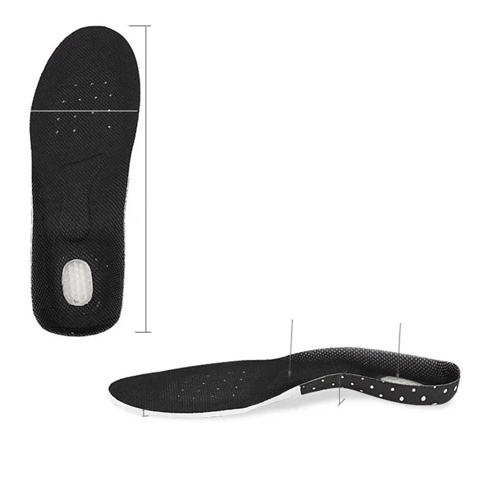 

Pair of Coconut Beard Insoles Size S Black Orthotic Arch Support Cushion for Plantar Fasciitis Flat Feet Breathable Sports