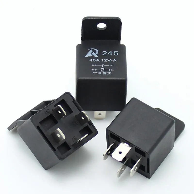 6Pack Car Truck Automotive 12V DC 40A SPDT Relay & Socket 5Pin 5P With 5 Wire US
