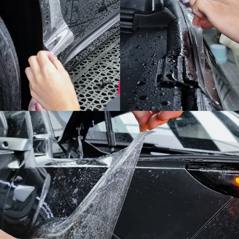 Hydrophobic Ability Film Glossy Clear PPF Heat Self Healing TPU 8.5mil OEM Transparent Car Body Film Body Stickers Ppf Film