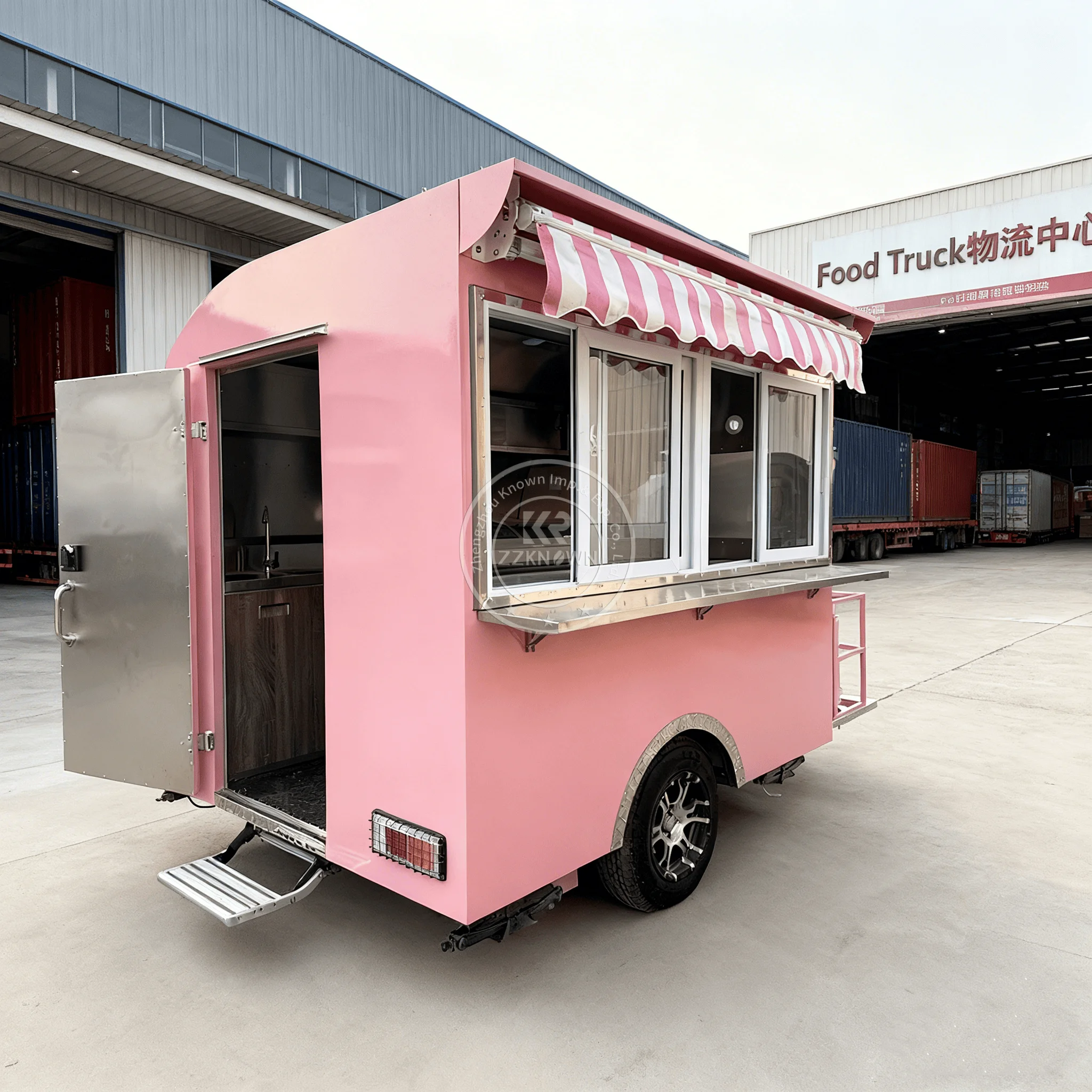 Kaffee-Kiosk Hot Dog Eiscreme Imbisswagen Handelsanhänger Geschlossener Food-Trailer Mobiler Food-Truck