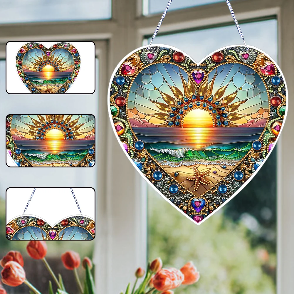 

Creative Hanging Diamond Art Set DIY Diamond Painting Crystal Wall Decoration for Living Room Bedroom Classroom Entrance