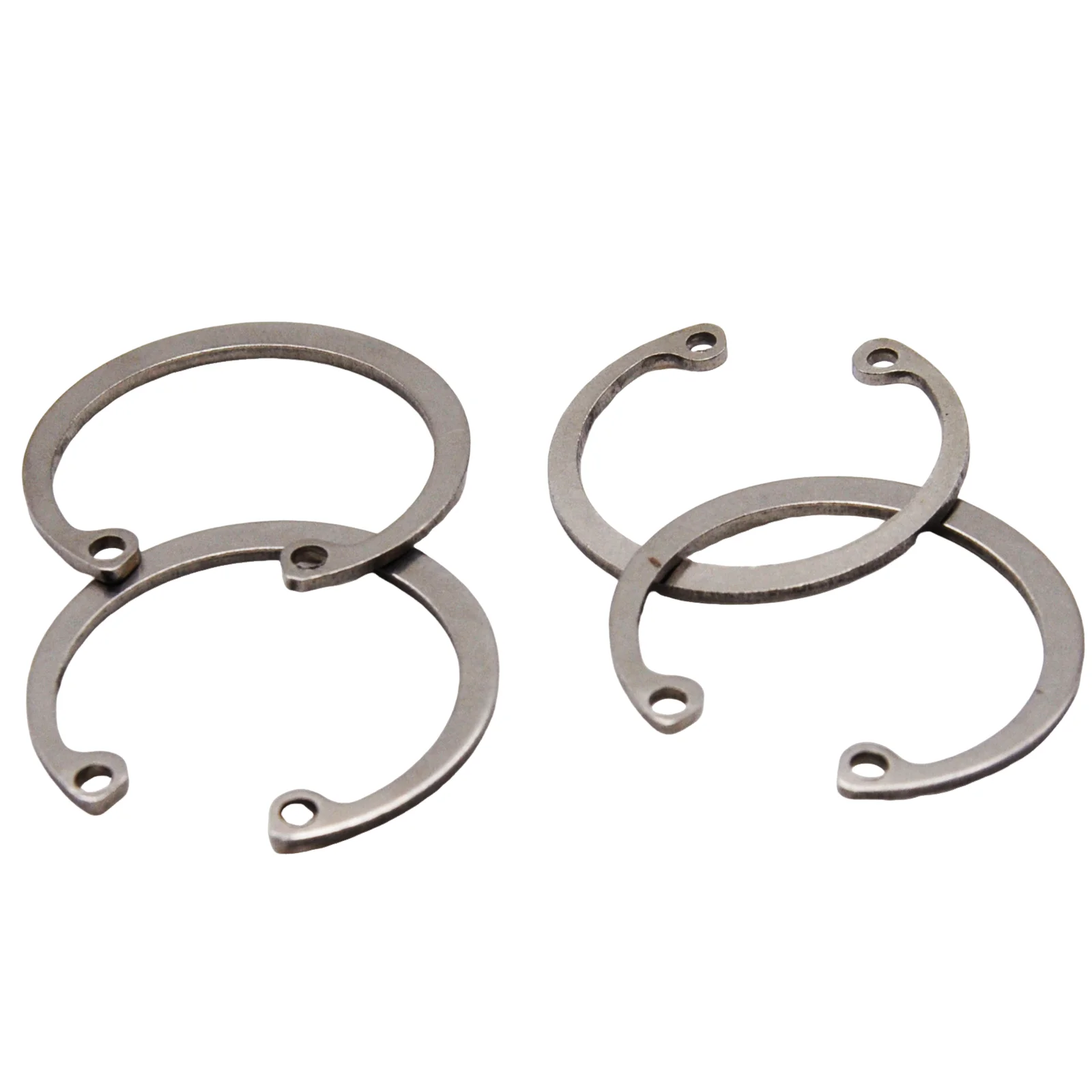 GB893 Black 65Mn 304 Stainless Steel 5-50Pcs M8-M50 Internal Circlip Retaining Clip Snap Ring Black Steel Bearing Hole C Type