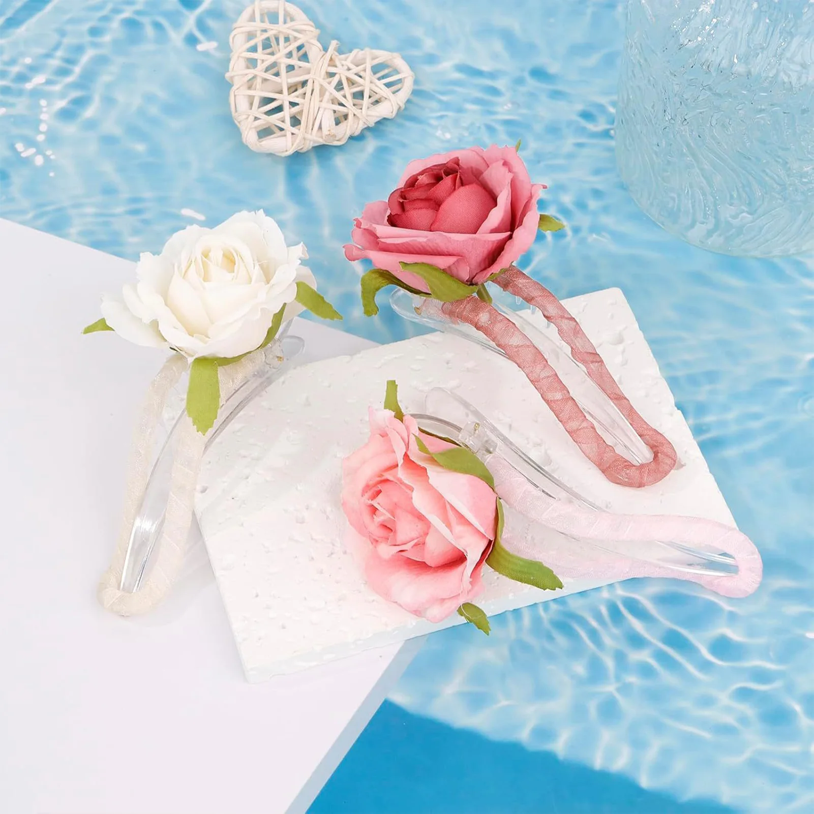 

Sweet Flower Hair Claw Clips Girls Duckbill Clip Headwear Barrettes Hairpins Elegant Ponytail Clip Headdress Hair Accessories