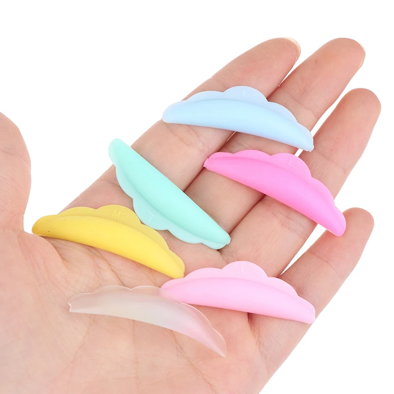5 paia di protezioni per sollevamento ciglia (XS SML XL) cuscinetti in silicone per aste per ciglia, bigodini