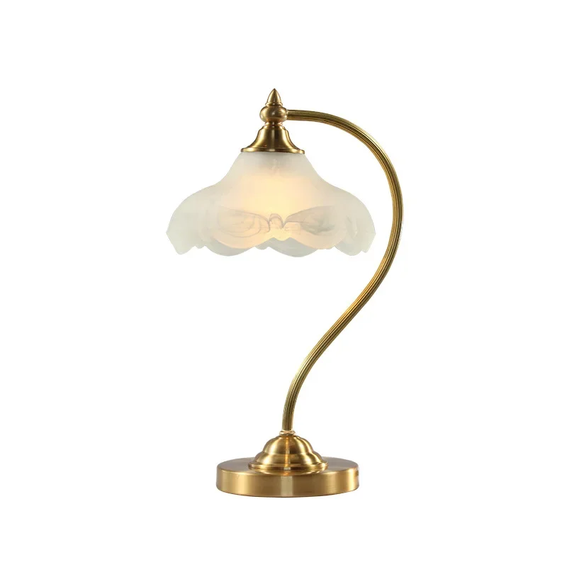 Warm bedroom bedside table lamp, simple European study lamp