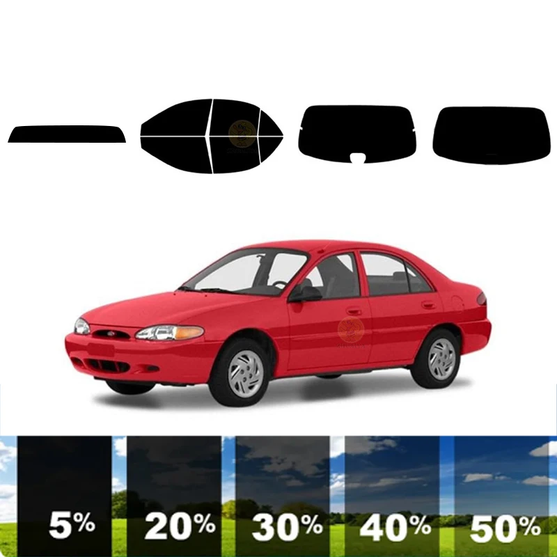 

Предварительно вырезанная съемная тонировочная пленка для окон для автомобиля, 100% УФР, 5%-35%VLT, теплоизоляция, карбон ﻿ Для FORD ESCORT 4 DR СЕДАН 1997-2002 гг.